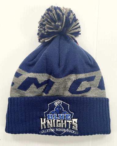 CCM Carleton Blue Knights Pom Pom Hat