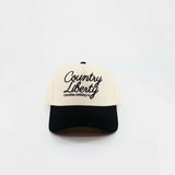 Country Liberty Two-Tone Cursive Hat