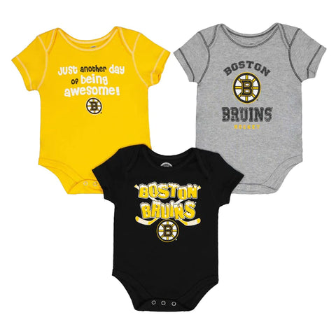 Boston Bruins Onesie (3 Pack)