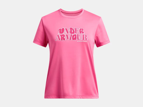Under Armour Youth Girls Wordmark Tech T-Shirt