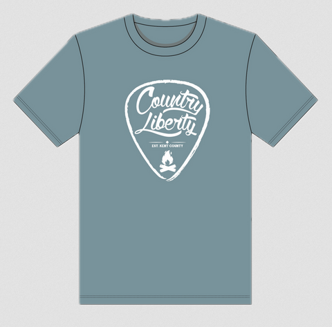 Country Liberty Guitar Pick T-Shirt