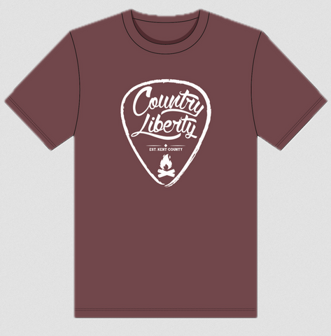 Country Liberty Guitar Pick T-Shirt