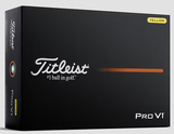 Titleist Pro V1 (12 pack) (Yellow)