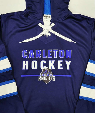 Carleton Blue Knights Dry Fit Hockey Hoodie