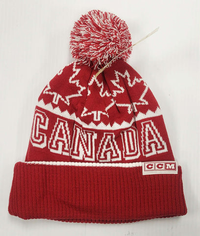 CCM Canada Pom Pom Knit Winter Hat