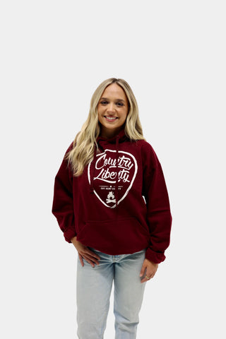 Country Liberty Guitar Pick Hoodie