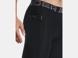 Mens Under Armour HeatGear Pocket 9" Compression Shorts