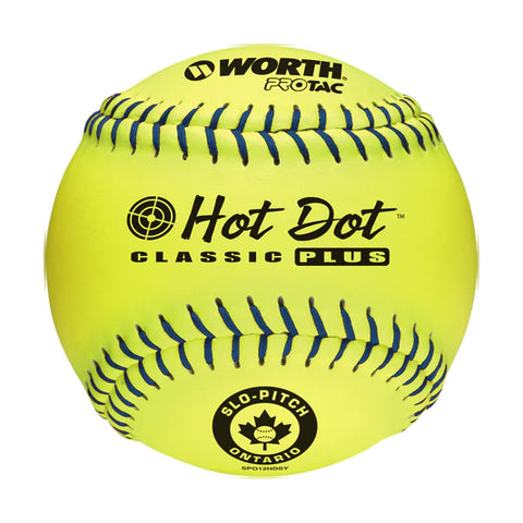 Worth SPO Hot Dot 12" Softball (Box of 12)