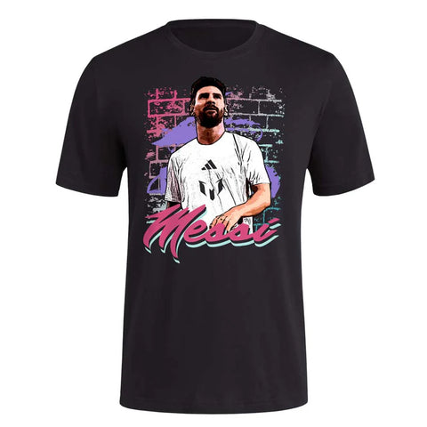 Mens Adidas Lionel Messi Mural T-Shirt