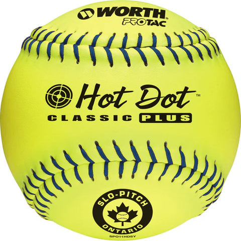 Worth SPO Hot Dot 11" Softball (Box of 12)