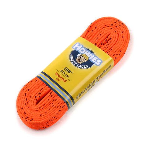 Howies Orange Waxed Hockey Skate Laces (72' Only)