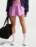 Womens Nike One Dri-FIT High-Rise 2-in-1 Shorts