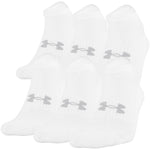 Under Armour No Show Socks (6 pack)(Men 9-12.5)(Women 11-13)