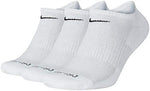 Nike Dry Fit No Show Socks (3 Pack)(Men 8-12/Women 10-13)