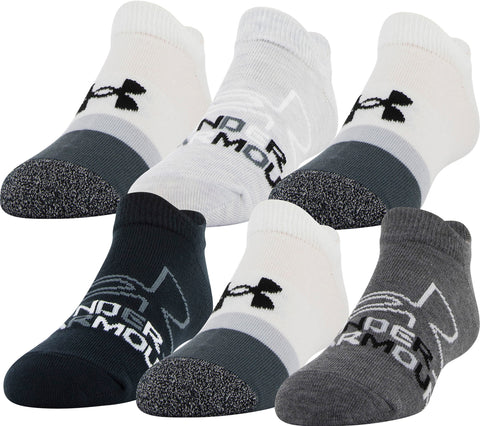 Youth Under Armour No Show Socks (6 Pack)