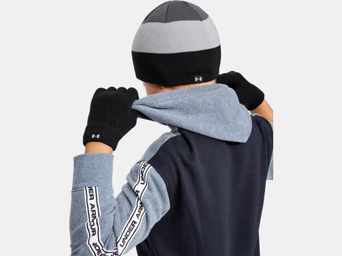 Boys Under Armour Beanie Glove Combo