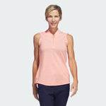 Womens Adidas Dry Fit Sleeveless 1/4 Zip