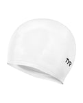 TYR White Latex Swim Cap